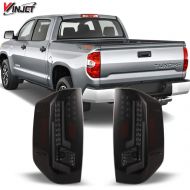 Winjet WJ20-0377-05 Off Road Series for [2014-2019 Toyota Tundra] Black/Smoke DRL Tail lights