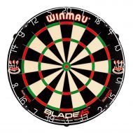 Winmau Blade 5 Dual Core Bristle Dartboard with Increased Scoring Area and Improved Dart Deflection for Reduced Bounce-Outs