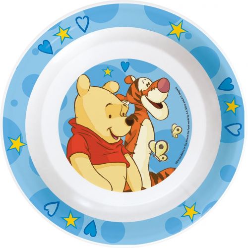  Winnie the Pooh Kuechenset fuer Kinder - Teller, Suppen-Teller, Mueslischale, Platz-Set, Trinbecher mit Henkel