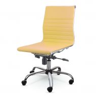 Winport Furniture MID-Back Leather Conference Office Chair MZN6912 (Yellow)