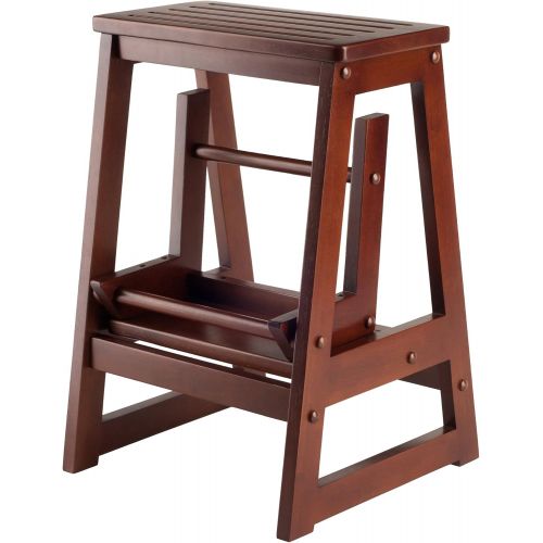  [아마존베스트]Winsome Wood 94022 94022-WW Stool, Antique Walnut