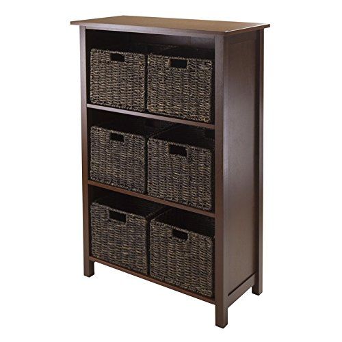  Winsome Granville 7pc Storage Shelf, 3-section with 6 Foldable Baskets RTM13480