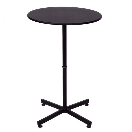  Winsome COSTWAY 3 Piece Bar Table Set with 2 Stools Bistro Pub Height Circular Table and Chairs Set Kitchen Dining Furniture, Black