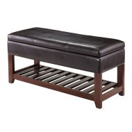 Winsome 94143 Monza Bench with Storage Chest Brown