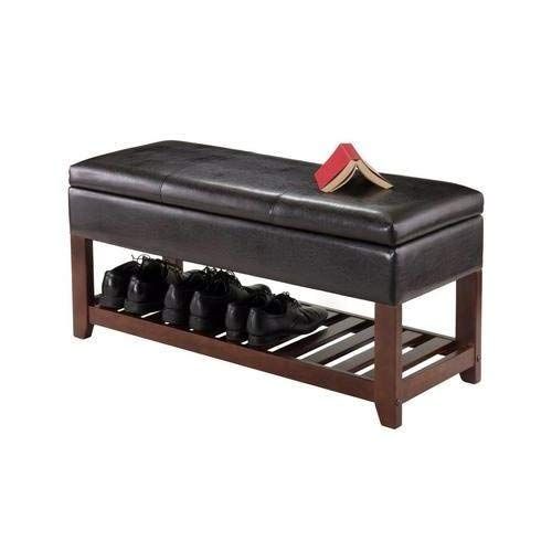  Winsome 94143 Monza Bench with Storage Chest Brown