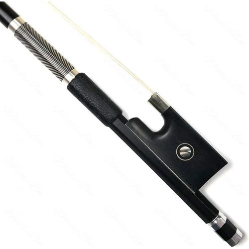  WinsterBow Carbon Fiber Violin Bow 4/4 Violin Bow Unbleached White Horse Hair Art No.VN108