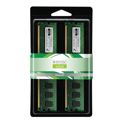  Wintec Value MHz 2GB(2x1GB) UDIMM Kit 1Rx8 2 Dual Channel Kit DDR2 800 (PC2 6400) 240-Pin SDRAM 3VT8005U8-2GK