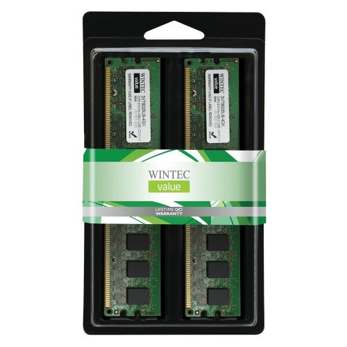  Wintec Value MHz 4GB(2x2GB) UDIMM Kit 2Rx8 4 Dual Channel Kit DDR2 800 (PC2 6400) 240-Pin SDRAM 3VT8005U9-4GK