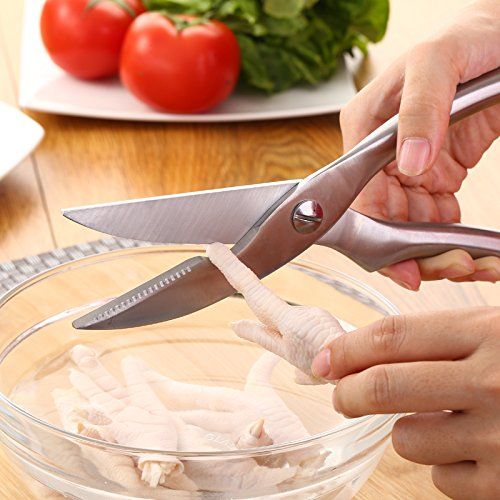  Winterflat Heavy Duty Stainless Steel Multi-functional Kitchen Scissors Poultry Shears with Safety Lock