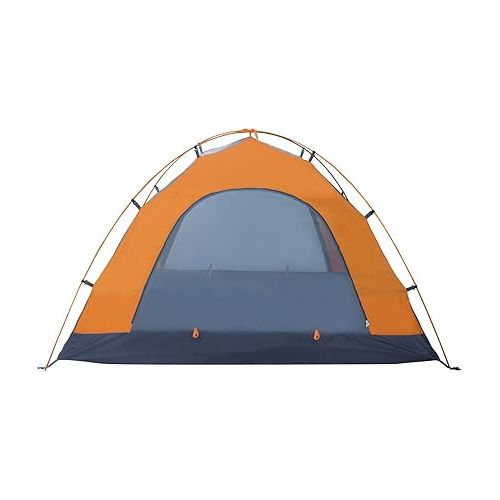  Winterial Three Person Tent - Lightweight 3 Season Tent with Rainfly, 3 Person Tent 4.4lbs, Stakes, Poles and Guylines Included, Camping, 3 Man Hiking and Backpacking Tent, Orange