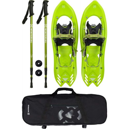  [아마존베스트]Winterial Yukon Snowshoes 25 Inch Lightweight All Terrain Womens and Mens Snow Shoes with Carry Bag and Adjustable Poles