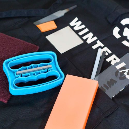  [아마존베스트]Winterial Snowboard and Ski Tuning Kit, with Iron, All-Temp Snowboard Wax, Angled Edge Tuner File, PTEX Rods and Wax Apron