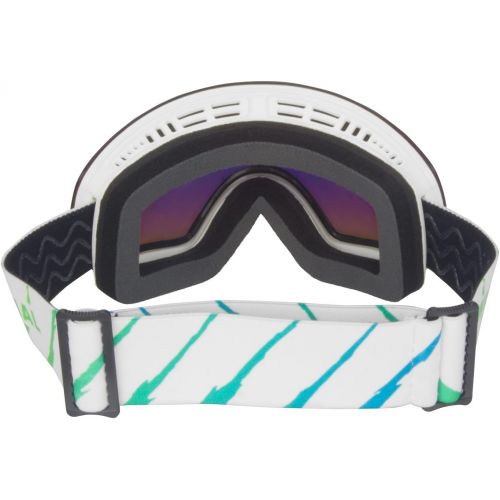  Winterial Magnetic Ski and Snowboard Goggles, Includes Interchangeable Lens and Case, One Size Fits All, White and Green