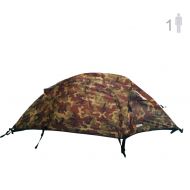 Winterial NTK Windy Camo 1 Man Dome Bivy Lightweight Tent, 8 x 5FT Outdoor Dome Backpacking Recon Tent 100% Waterproof 2500mm, Super Compact, Durable Fabric Full Coverage Rainfly - Micro Mos