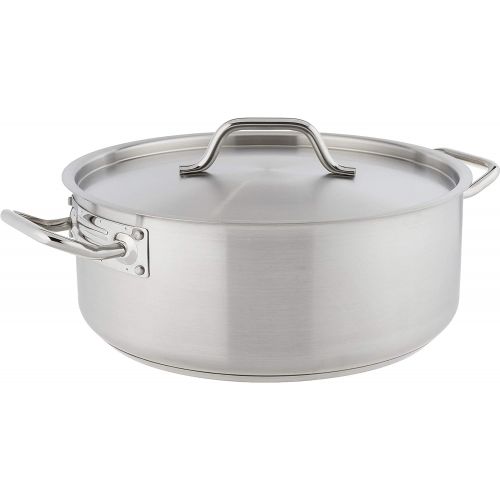  Winware Stainless Steel 15 Quart Brasier with Cover