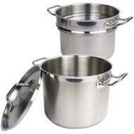 Winware Stainless 8 Quart Double Boiler with Cover by Winware