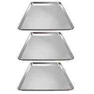 Winware by Winco Winware ALXP-1318 Commercial Half-Size Sheet Pans, Set of 3 (13-Inch x 18-Inch, Aluminum)