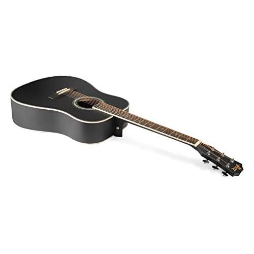  [아마존베스트]Winzz Black Acoustic Guitars 4/4, Beginners Guitars 41 Inch with Guitar Case, Tuner, Strap, Picks, Extra String and Guitar Stand