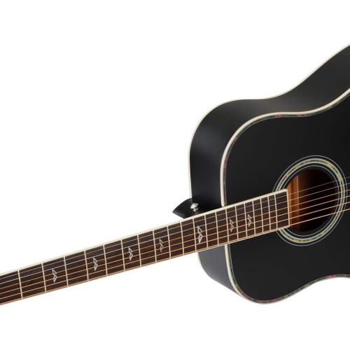  [아마존베스트]Winzz Black Acoustic Guitars 4/4, Beginners Guitars 41 Inch with Guitar Case, Tuner, Strap, Picks, Extra String and Guitar Stand