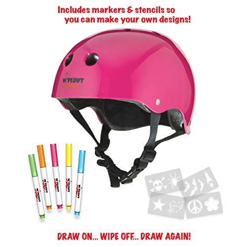  Wipeout Dry Erase Kids’ Bike, Skate, and Scooter Helmet