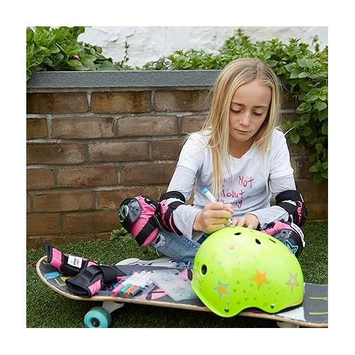  Wipeout Dry Erase Kids Helmet for Bike, Skate, and Scooter