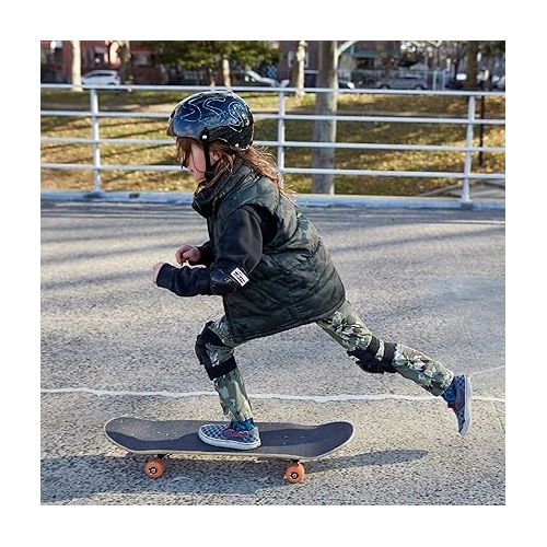  Wipeout Dry Erase Kids Helmet for Bike, Skate, and Scooter, Black, Ages 8+