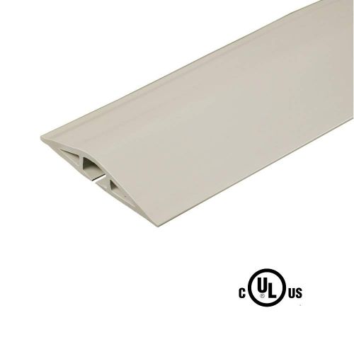  Legrand - Wiremold CDI-5 Corduct Overfloor Cord Protector- Rubber Duct Floor Cord Cover, Ivory, 5 Feet (60 Inches)