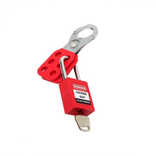  Wisamic Lockout Tagout Kit - Group Lockout Hasps, Lockout Tag, Clamp-On Circuit Breaker Lockout, Universal Multi- Pole Breaker with Pocket Bag