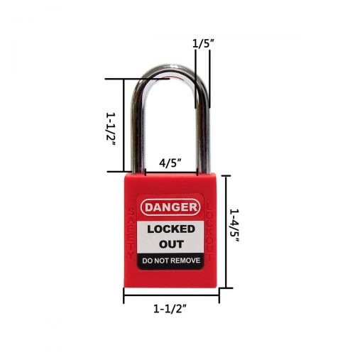  Wisamic Lockout Tagout Kit - Group Lockout Hasps, Lockout Tag, Clamp-On Circuit Breaker Lockout, Universal Multi- Pole Breaker with Pocket Bag