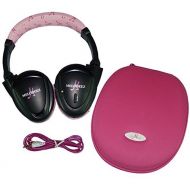 [아마존베스트]Wisconsin Auto Supply MDZHP-FF-P-(1) Pink Wireless Headphone (2 Channel Fold Flat DVD Player with Case and 3.5 mm Auxiliary Cord)