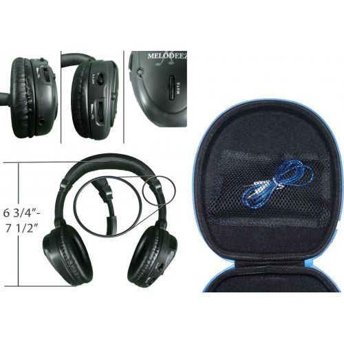  [아마존베스트]Wisconsin Auto Supply Wireless 2 Channel Fold Flat Infrared Rear Entertainment System DVD Player IR Headphone for in Car Listening with Case and 3.5mm Auxiliary Cord. Note: Will Not Work on 2017+ GMs or