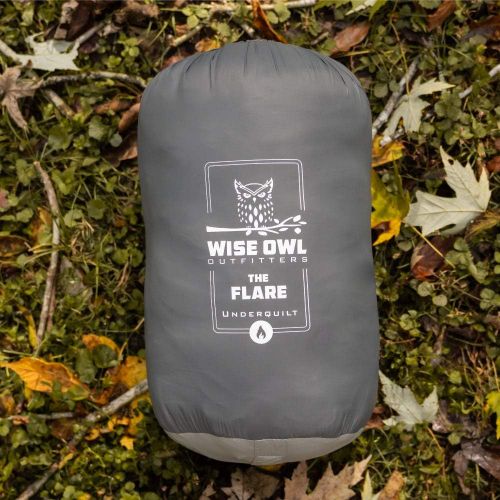  Wise Owl Outfitters Hammock Underquilt - Insulated Synthetic Underquilt for Outdoor, Indoor, Single & Double Camping Hammocks