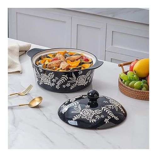  Wisenvoy Casserole Dish With Lid Casserole Dish Casserole Dishes For Oven Baking Dishes For Oven Ceramic Pots Baking Dish