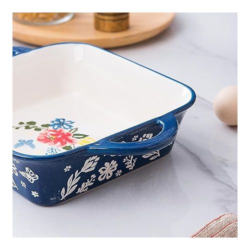  Wisenvoy 8x8 Baking Pan Brownie Pan Casserole Dish Ceramic Baking Dish Casserole Dishes For Oven Square Baking Pan