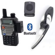 WishRing Bluetooth Wireless Adaptor +PTT Headset for Kenwood TYT BAOFENG UV5R Radio HB-6A