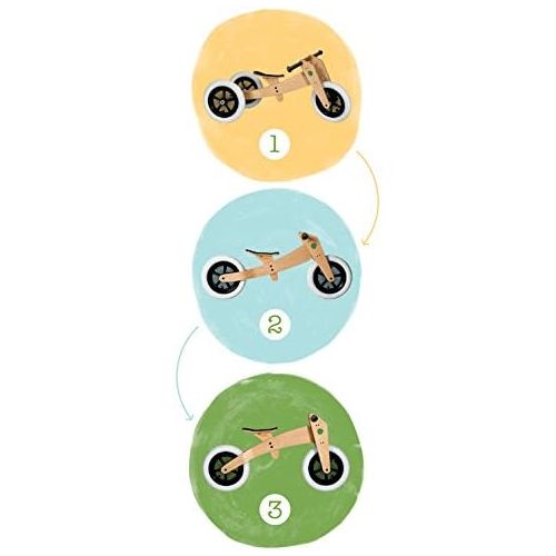  Wishbone Design Studio Wishbone Bike 3in1 Original, Quality Convertible Balance Bike, Ages 12 months to 5 years