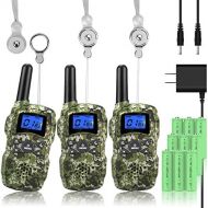 [아마존 핫딜] Wishouse Rechargeable Walkie Talkies for Kids with Charger Battery, Two Way Radio Family Talkabout Long Range, Outdoor Camping Hiking Spy Amy Toys Birthday Xmas Gifts for Girls Boy