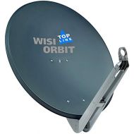 [아마존베스트]-Service-Informationen WISI Orbit Topline OA85H Satellite Offset Antenna in Basalt Grey - 85 cm Aluminium Reflector with 40 mm LNB Bracket, Feed Arm and Mast Clamps - Complete Satellite Antenna with Moun