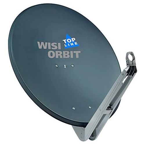  [아마존베스트]-Service-Informationen WISI Orbit Topline OA85H Satellite Offset Antenna in Basalt Grey - 85 cm Aluminium Reflector with 40 mm LNB Bracket, Feed Arm and Mast Clamps - Complete Satellite Antenna with Moun