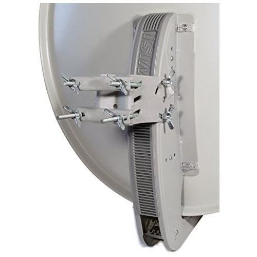  [아마존베스트]-Service-Informationen WISI Orbit Topline OA85H Satellite Offset Antenna in Basalt Grey - 85 cm Aluminium Reflector with 40 mm LNB Bracket, Feed Arm and Mast Clamps - Complete Satellite Antenna with Moun