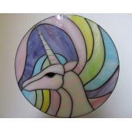 Wistfulfancy Stained Glass Unicorn Suncatcher