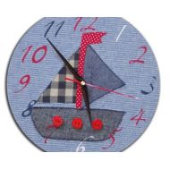 WithHugsandKisses Boat Clock, Boys Nursery Decor