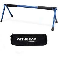 Withgear Folding Push Up Bar - Portable and Lightweight Sturdy Duralumin Metal Push Up Bars and Indoor and Outdoor Parallette Bar for Men and Women