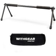 Withgear Folding Push Up Bar - Portable and Lightweight Sturdy Duralumin Metal Push Up Bars and Indoor and Outdoor Parallette Bar for Men and Women