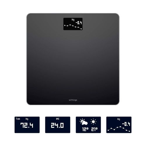  Withings / Nokia | Body - Smart Weight & BMI Wi-Fi Digital Scale with smartphone app, White (Renewed)