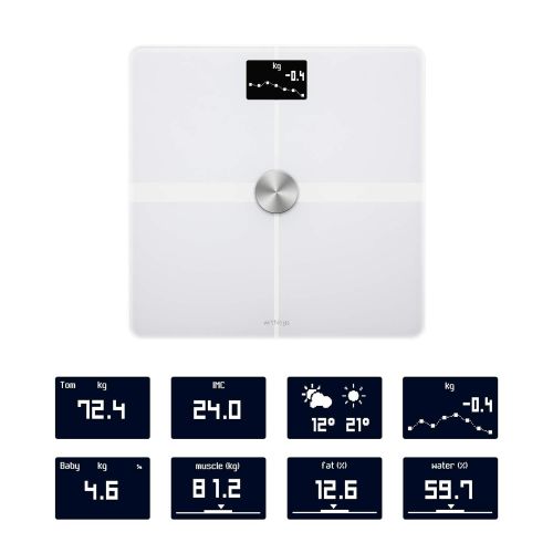  Withings / Nokia | Body+ - Smart Body Composition Wi-Fi Digital Scale with smartphone app, White...