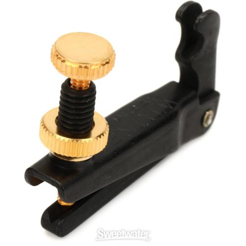  Wittner Stable-style Fine Tuner for 4/4-3/4-size Violin (4-Pack) - Black with Gold Screw, Wide