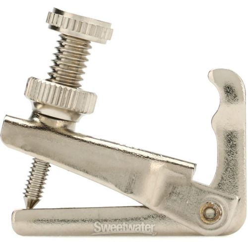  Wittner Stable-style Fine Tuner for 1/2-1/4-size Violin - Nickel-plated, Wide