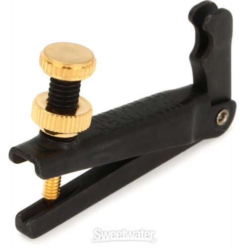  Wittner Stable-style Fine Tuner for 15-inch+ Viola (2-Pack)- Black with Gold Screw, Wide