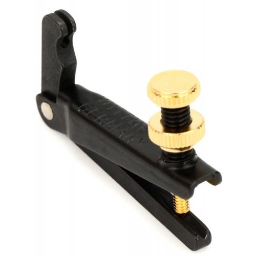  Wittner Stable-style Fine Tuner for 15-inch+ Viola (4-Pack) - Black with Gold Screw